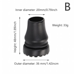 Kummist otsikud vanamehe matkakeppidele Matkakepid Tugev T-k&auml;epidemega jalutuskepp inside diameter 20mm