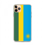 Coque iPhone - mitmev&auml;rviline - Drapeau Rwanda - Souple - TPU - &Uuml;hilduv iPhone 11 Pro Max
