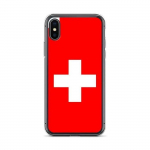 Coque iPhone &ndash; mitmev&auml;rviline &ndash; Drapeau Suisse &ndash; Souple &ndash; TPU &ndash; &uuml;hilduv iPhone X