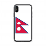 Coque iPhone - mitmev&auml;rviline - Drapeau N&eacute;pal - Souple - TPU - Vertikaalne disain
