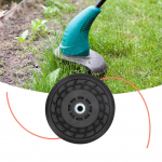 Topeltkeermepea M10 x 1,25 mm vasak keermepea koos 2,4 mm x 15 m keermega murutrimmeri v&otilde;sal&otilde;ikuri asenduskeermepoolile oranž