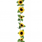 1 tk 260cm Kunstlik Kollane P&auml;evalille Vanik Lill Viinapuu Pulmade Lillekaar Dekor Siid