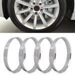 4 tk alumiiniumrummu kesksed r&otilde;ngad rattapuur BMW ID jaoks 72,6 mm OD 74,1 mm
