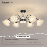 Elutoa l&uuml;hter, LED peavalgusti, Lihtsad ja kaasaegsed magamistoa valgustid 6 headlights must