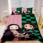 Tekikate Demon Slaye 3D Peen Muichiro Tokito Anime Digitaaltr&uuml;kiga Voodipesu Komplekt Tekk Voodi Noorte Kodu Dekoor Poiste Kingitus 140x200cm