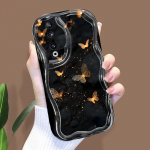 Armas koomiksimustriga kreemjas tekstuuriga korpus Lainelise servaga pehme silikoonkaanega telefoni&uuml;mbris Huawei Honor Infinix Tecno iPhone'i jaoks Honor 200 Lite