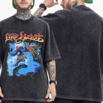 Vintage Pestaudusega Rockb&auml;ndi Limp Bizkit T-s&auml;rk Meeste Naiste R&otilde;ivad Mood Hip Hop Gooti &Uuml;lisuur L&uuml;hikeste Varrukatega T-s&auml;rk T&auml;navamood 2XL