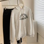 Naiste pikkade varrukatega kapuutsiga V kaelus lahtised pulloverid Naiste topid &uuml;hev&auml;rvilised dressipluusid XXL kohv