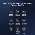 Juhtraua kaugjuhtimispult mootorratta kiivri peakomplekti k&otilde;rvaklappidele IP6 Bluetooth 5.3 juhtmeta telefoni kontroller iPhone'i Androidile CHINA