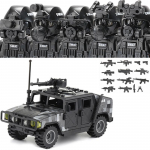 Linnapolitsei Hiina Eri&uuml;ksused Ehitusklotsid R&uuml;nnakus&otilde;dur SWAT Figuurid Gaasikaitsemask S&otilde;jalised Relvad Klotsid M&auml;nguasjad Lapsed