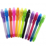 12 tk n&auml;htamatu tindipliiats UV-valgusega peosoovide s&otilde;num Spy Pen Goodie Bag Stuffers Mystery Solving Pen