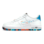 Nike Air Force 1 LV8 GS Swoosh Pack Laste tossud Valge Keiserlik sinine Must DM7597-100 36.5