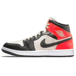 Air Jordan 1 Mid SE Newsprint Naiste Tossud Pruun Light-Orewood-Brown Bright-Crimson DQ6078-100 36.5