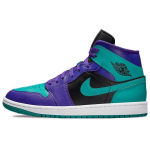 Air Jordan 1 Mid Black Grape Naiste tossud Lilla Tume-Concord Valge BQ6472-502 36.5