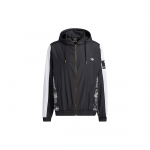 Adidas Originals Trefoil T&otilde;mblukuga Kapuutsiga Jakk Meeste &Uuml;ler&otilde;ivad Must HD9077 L