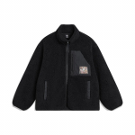 Li Ning Badfive &Uuml;hev&auml;rviline Lukuga P&uuml;stkrae Fliisjakk Meeste Jakk Must AFDT667-4 L