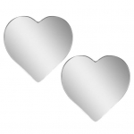 2 tk S&uuml;damekujulised Pimenurga Peeglid Autodele Purunemiskindel Kumer Tahavaatepeegel Laiendatud Vaatenurgaga Kumer Peegel Kleepitavad K&uuml;ljepeeglid Suurendatud Ohutuse jaoks 2pcs