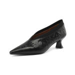 Moodsad Uued Kevad Suvi Ehtne Nahk Naiste Kingad Moodsad Terava Otsaga Naiste Kingad K&otilde;rged Kontsad Zapatos Mujer Daamide Kingad Pruun 34 must