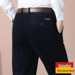 Meeste s&uuml;gis-talvised laiaribiline velvetp&uuml;ksid: Kahekordse voldiga, lahtise l&otilde;ikega, soe, paks, pluss samet, sirge s&auml;&auml;rega, puhas puuvill, keskealine. 29 (waist 22 inches)