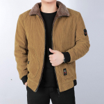 Puuvillase polsterdatud velvetist jope Lahtine suur puuvillane polsterdatud jope Keskealistele ja eakatele Vaba aeg Soe puuvillane polsterdatud jope XXXXXL must