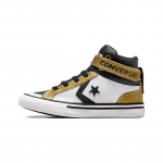 Converse Pro Blaze Strap Mugavad Mitmek&uuml;lgsed K&otilde;rged Laste Korvpallijalatsid Laste Tossud Must Kuld Valge A05523C 28