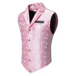 Meeste Paisley vest Steampunk v&ouml;&ouml;tkleit Kitsas l&otilde;ige Liibuv krae Formaalne Vabaaja Retro Kohandatud XL