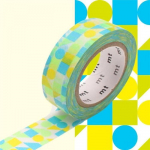 Masking Tape - MT - Mosa&iuml;que Bleu - 15mm - 10m - Repositionnable sinine