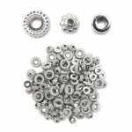 Perles - Heishi - Argent&eacute; - Argent - Intercalaires - Bijoux bracelets colliers