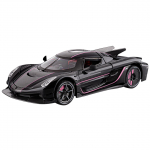 1/24 Koenigsegg JESKO Superauto Mudel Sulamist Valatud M&auml;nguauto Simulatsioonheli ja T&otilde;mmatav Laste M&auml;nguasi Kogu S&uuml;nnip&auml;evakingitus must