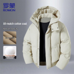 Romon Men's Hooded Padded Winter Jacket S