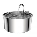 Tuya WIFI Laetav Automaatne S&ouml;&ouml;tur Roostevabast Terasest Induktsiooniga Lemmikloomade Vee purskkaev Nutikas Lemmiklooma Toidu dosaator Round Stainless Steel USB Pet