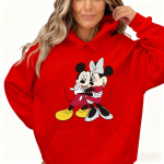 Disney Lapsevanem-laps Mickey Minnie Moodne Huppari Disney Elementide Mustriga Tr&uuml;kitud Vabaaja Igap&auml;evane Mugav Hingav Kampsun S