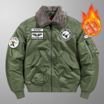 Meeste Suurused Paks Puuvillane Lennujakk Eemaldatava P&uuml;stkraega, 9833A. 2XL armee roheline v&auml;rv