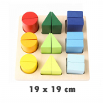 Puidust Montessori beebim&auml;nguasjad &Otilde;ppivad geomeetrilise kujuga v&auml;rvide sobitamise m&auml;nguasjad Alushariduse plokid Sensoorsete tegevuste m&auml;nguasjad lastele