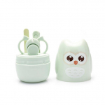 Baby Nail Scissor Baby k&uuml;&uuml;nehooldust&ouml;&ouml;riistade komplekt Kid Safe kaasaskantav k&uuml;&uuml;nel&otilde;ikuri trimmer, viilipintsett karbiga laste manik&uuml;&uuml;ri komplekt roheline