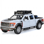 1/24 Ford F150 maastiku-SUV sulamist survevalu mudelauto heli- ja valgussimulatsiooniga Kogumisobjektid Hobi S&uuml;nnip&auml;evakingitused s&otilde;brale T&otilde;mba tagasi valge