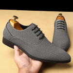 Uued Meeste Klassikalised Kingad Paelkinnitusega &Uuml;mara Ninaga Oxfords Sinakashall &Auml;ri K&auml;sit&ouml;&ouml;na Valmistatud Pulmakingad Suurus 38-48 Meeste Kingad 38