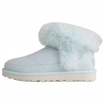 UGG Classic Novelty Lamba Nahast Soojad Lihtsad Mugavad Lumesaapad Naiste saapad Sinised 1173832-REF 36