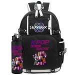 2 tk/komplekt K-Pop tr&uuml;kiga seljakott 750 ml veepudeliga teismelisele &otilde;pilasele t&uuml;drukule poisile raamatukott lapsele kingitus suure mahutavusega reisikott seljakott
