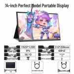 144Hz puutetundlik kaasaskantav monitor Switchi/PS5/XBOXi/mobiili/s&uuml;learvuti jaoks