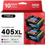 Cartouches d'encre compatibles - EDILIQ - 405XL - Lot de 10 - Multi-couleurs - 1100 pages