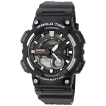Casio - Vaikkorpus Vaikne rihm Meeste kvartskell AEQ-110W-1A must