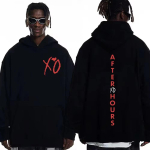 2025 The Weeknd XO Hupparid muusikaalbumilt Meestele ja naistele Streetweari mood Hip Hop Vintage Hupparid M black