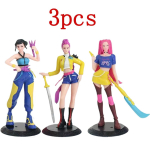 18cm 1-3 tk UUS KPopi deemonik&uuml;tse staar Rumi Mira Zoe akr&uuml;&uuml;l-PVC tegevuskuju m&auml;nguasi anime kujuke nukk f&auml;nnidele kingitus beige