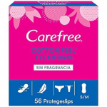 Protege-slips - CAREFREE - FlexiForm - 58 pi&egrave;ces - Hypoallerg&eacute;nique - Ultra fin - L&eacute;ger