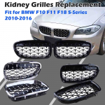 Esikaitseraua neeruv&otilde;re Diamond Black Grill sobib BMW F10 F11 F18 5. seeria 2010-2016 autotarvikute vahetus Kidney Grille 2