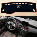 Auto Car DashMat WIth Red rim DashMat Non-Slip Cover Pad For Mercedes Benz A GLA
