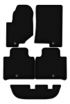 Dywaniki welurowe BASIC czarne do: SsangYoung Rexton IV SUV 7 os&oacute;b (2017-)