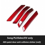 For BYD Song Plus DMI EV Seal U Sealion 6 Car Door Bumper Guard Anti-Collision Protective Strip Sticker EV Car accessories Song Plus Red