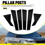 6x l&auml;ikiv must piilarikatte liist 2014-22 Land Rover Range Rover Sportile